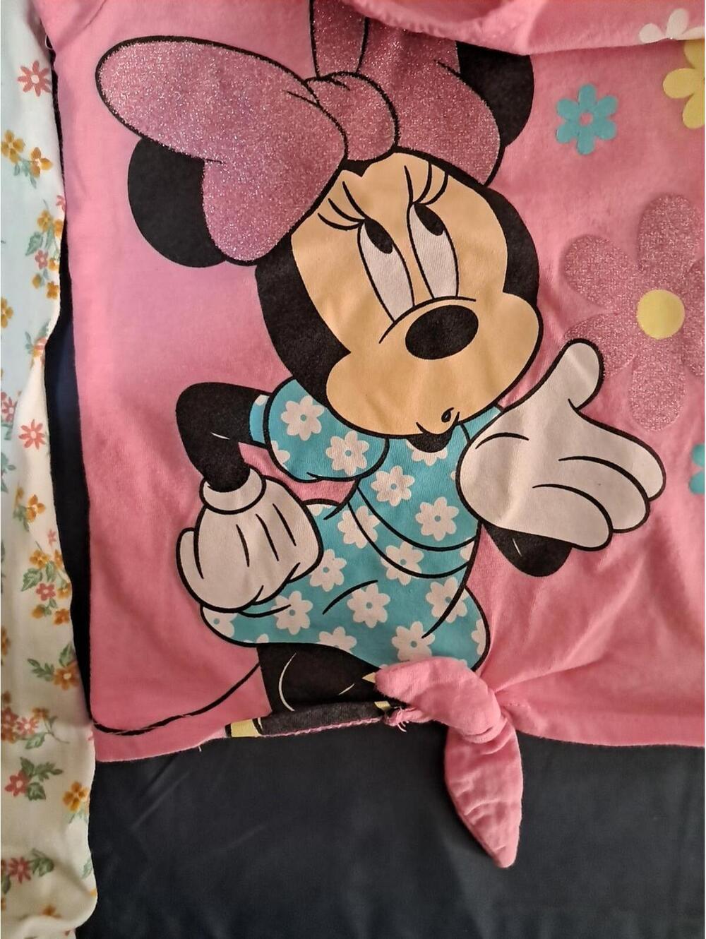 3T: 5 Piece Mixed Lot Girls Clothing- Short Overalls. Disney Minnie Carters Etc - Picture 7 of 15